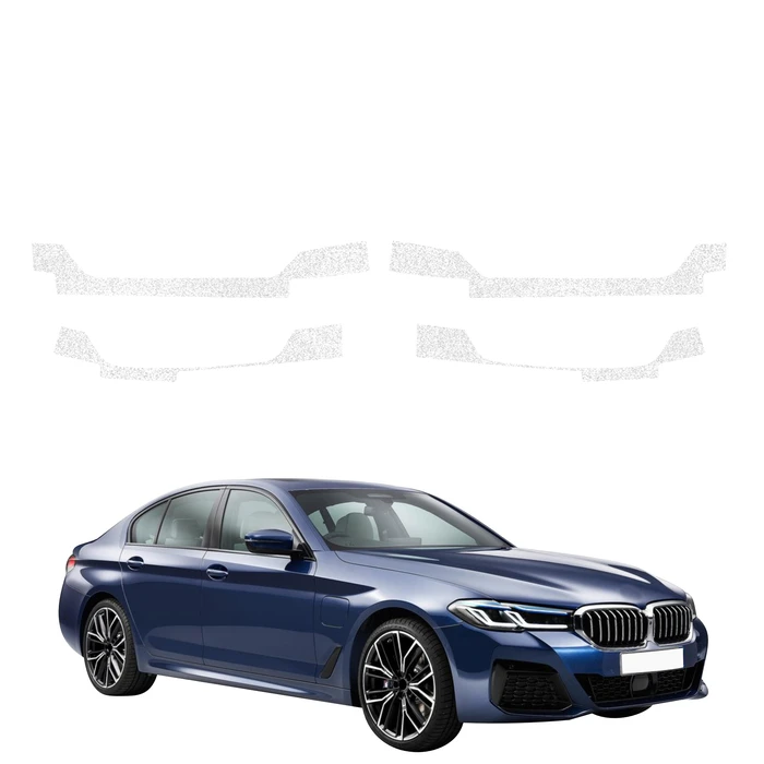 GrizzGlass HeavyDuty White Door Sill Protective Film BMW 5 G30 Sedan (2023-2026) [4in1]