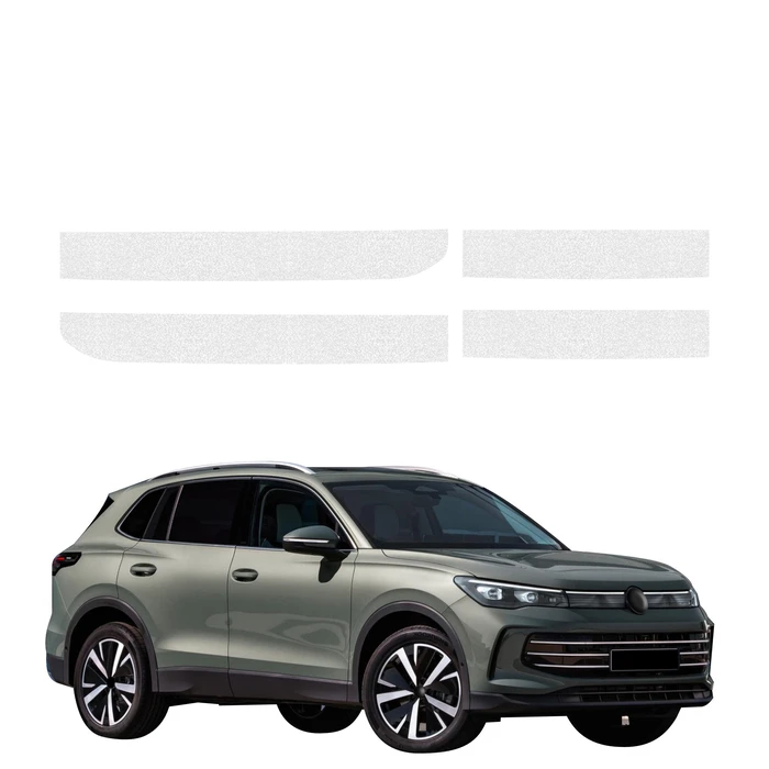 GrizzGlass HeavyDuty Clear Door Sill Without Overlays Protective Film Volkswagen Tiguan 3 (2024-2026) [4in1]