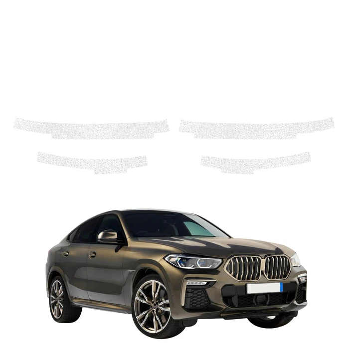 GrizzGlass HeavyDuty White Door Sill Protective Film BMW X6M (2019-2023) [4in1]