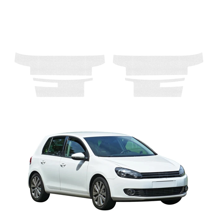 GrizzGlass HeavyDuty Clear Door Sill Protective Film Volkswagen Golf 6 Hatchback 5D (2008-2013) [4in1]