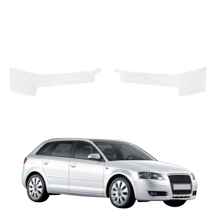GrizzGlass HeavyDuty White Door Sill Protective Film Audi A3 8P Hatchback 5D (2008-2012) [2in1]
