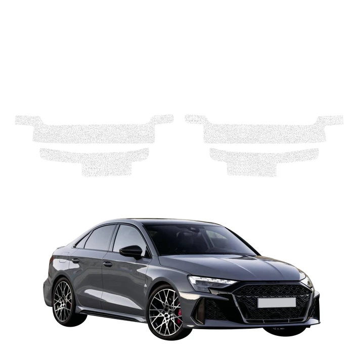 GrizzGlass HeavyDuty White Door Sill Protective Film Audi RS3 (2025-2026) [4in1]