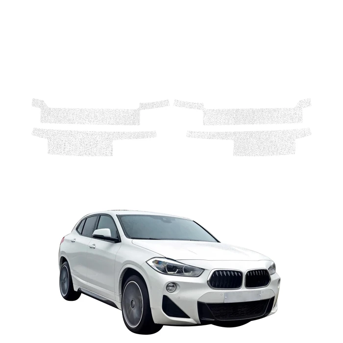 GrizzGlass HeavyDuty White Door Sill Protective Film BMW X2 (2017-2023) [4in1]