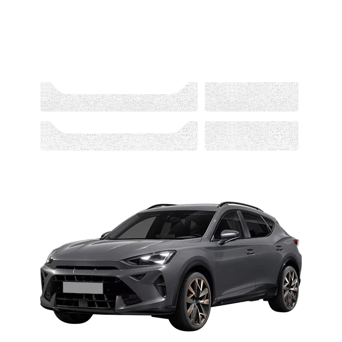 GrizzGlass HeavyDuty White Door Sill Protective Film Cupra Formentor Facelift (2024-2026) [4in1]
