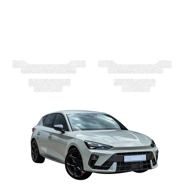 GrizzGlass HeavyDuty White Door Sill Protective Film Cupra Leon Hatchback (2024-2026) [4in1]