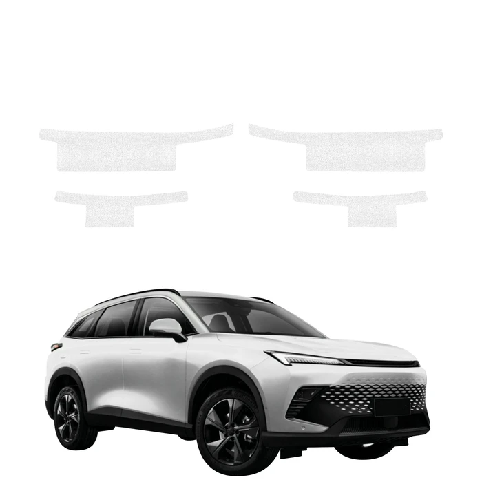 GrizzGlass HeavyDuty White Door Sill Protective Film BAIC BEIJING 5 (2023-2026) [4in1]
