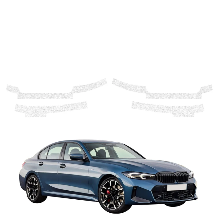 GrizzGlass HeavyDuty White Door Sill Protective Film BMW 3 Sedan (2025-2026) [4in1]