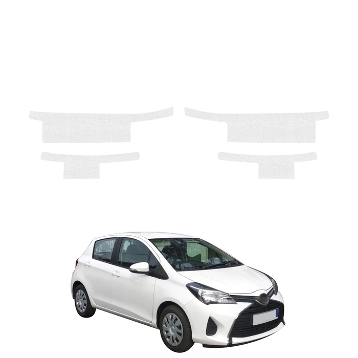GrizzGlass HeavyDuty Clear Door Sill Protective Film Toyota Yaris (2011-2016) [4in1]