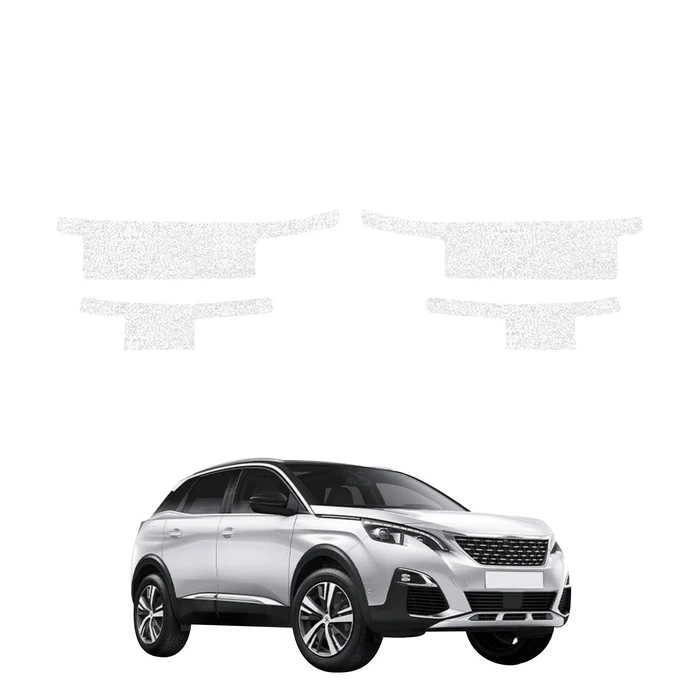 GrizzGlass HeavyDuty White Door Sill Protective Film Peugeot 3008 (2016-2024) [4in1]