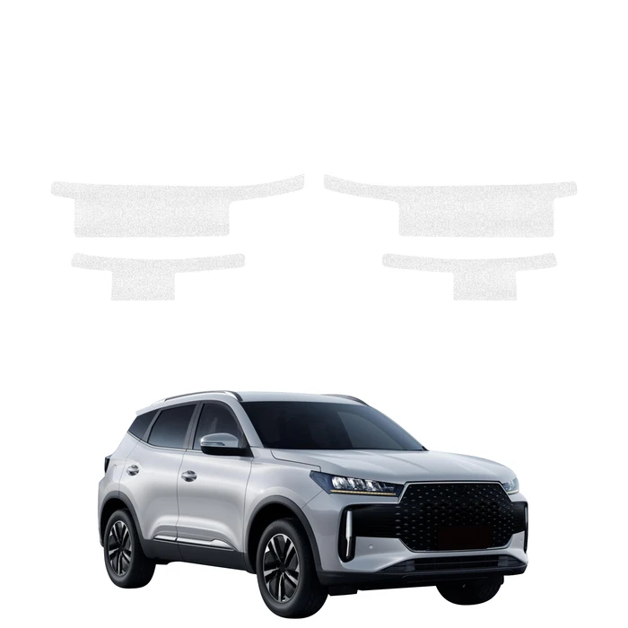 GrizzGlass HeavyDuty White Door Sill Protective Film Chery Tiggo 4 (2025-2026) [4in1]