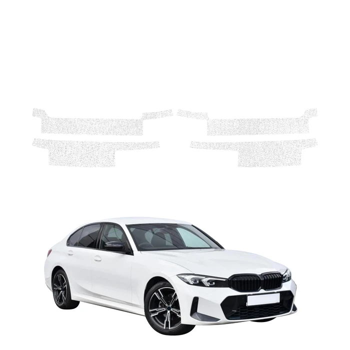 GrizzGlass HeavyDuty White Door Sill Protective Film BMW 3 G20 Sedan (2022-2026) [4in1]