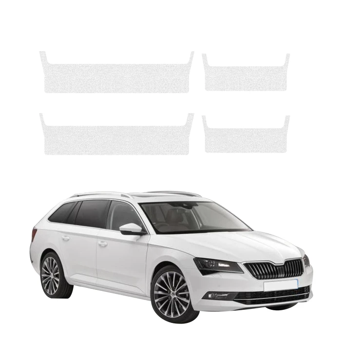 GrizzGlass HeavyDuty Clear Door Sill Protective Film Skoda Superb 3 Combi (2015-2019) [4in1]