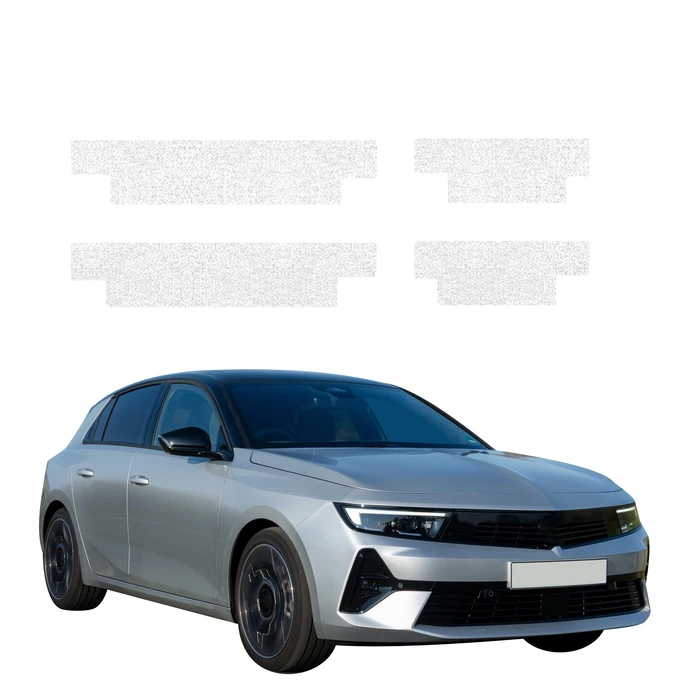 GrizzGlass HeavyDuty White Door Sill Protective Film Opel Astra (2021-2024) [4in1]