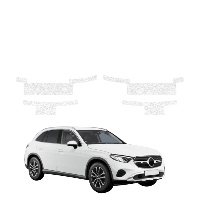 GrizzGlass HeavyDuty White Door Sill Protective Film Mercedes GLC Wagon (2025-2026) [4in1]