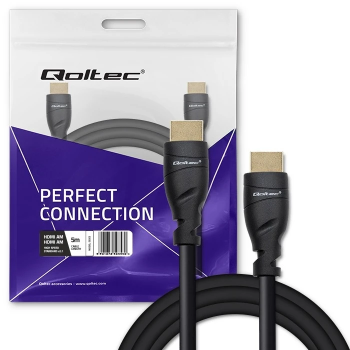 Καλώδιο Qoltec HDMI V2.1 Uhs 8k 60hz 26awg Gold 5m