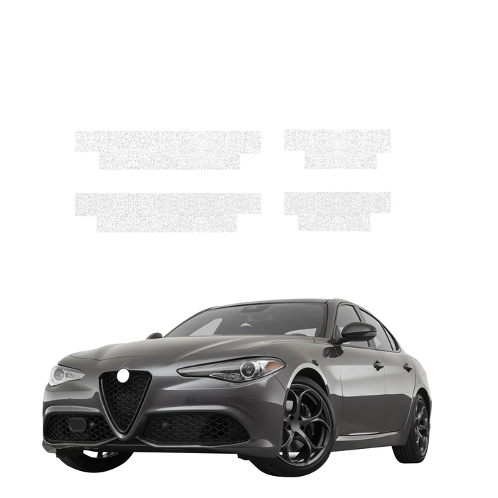 GrizzGlass HeavyDuty White Door Sill Protective Film Alfa Romeo Giulia (2023-2026) [4in1]