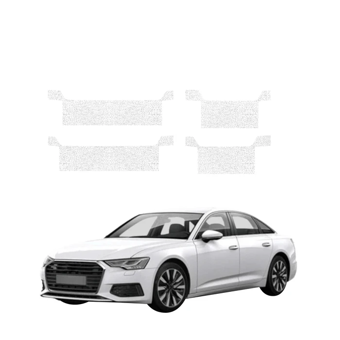 GrizzGlass HeavyDuty White Door Sill Protective Film Audi A6 C8 Sedan (2018-2023) [4in1]