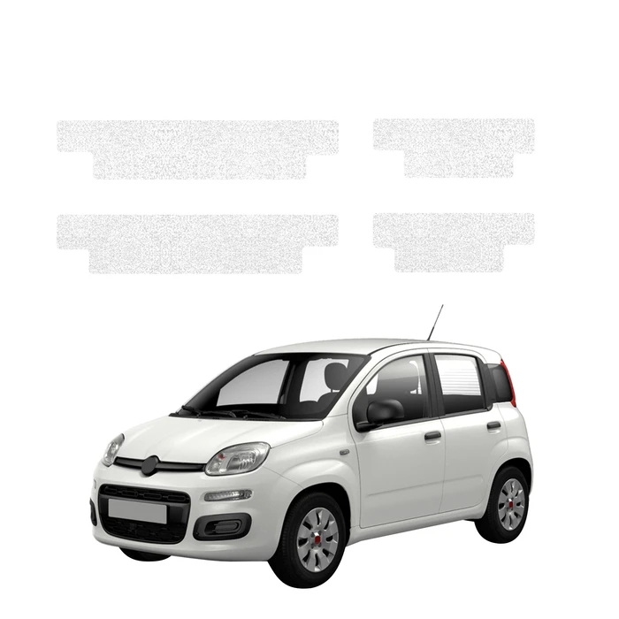 GrizzGlass HeavyDuty White Door Sill Protective Film Fiat Panda (2020-2026) [4in1]