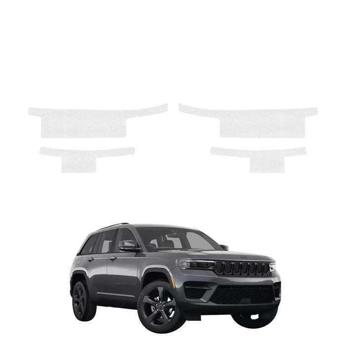 GrizzGlass HeavyDuty White Door Sill Protective Film Jeep Grand Cherokee (2025-2026) [4in1]