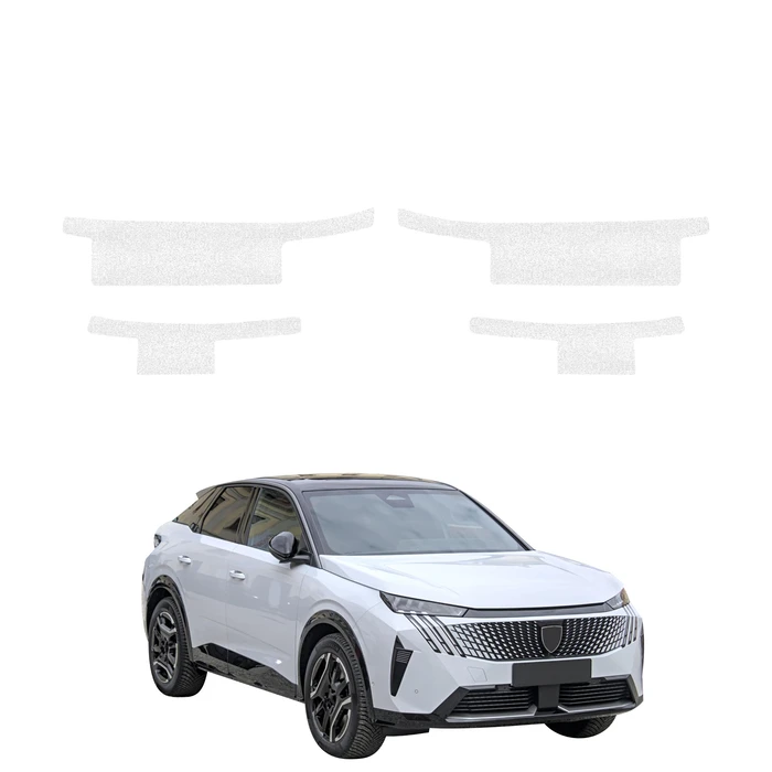 GrizzGlass HeavyDuty White Door Sill Protective Film Peugeot 3008 (2024-2026) [4in1]