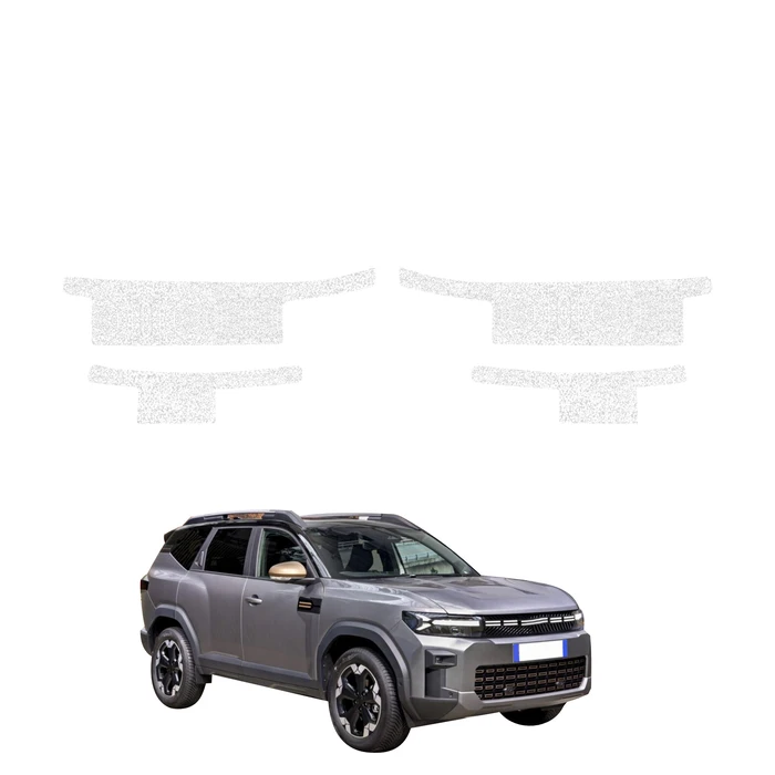 GrizzGlass HeavyDuty White Door Sill Protective Film Dacia Bigster (2025-2026) [4in1]