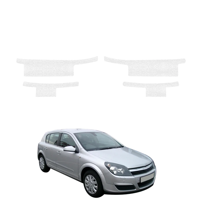 GrizzGlass HeavyDuty White Door Sill Protective Film Opel Astra H Hatchback 5D (2004-2014) [4in1]