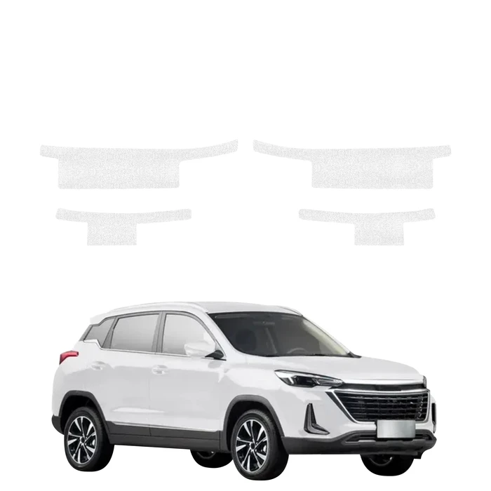 GrizzGlass HeavyDuty White Door Sill Protective Film BAIC BEIJING 3 (2023-2026) [4in1]