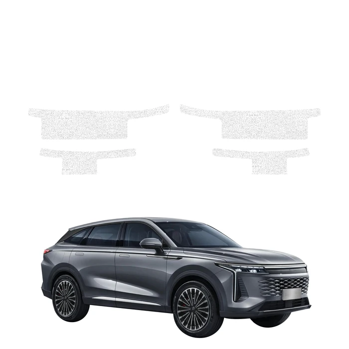 GrizzGlass HeavyDuty White Door Sill Protective Film OMODA 9 Super Hybrid (2025-2026) [4in1]