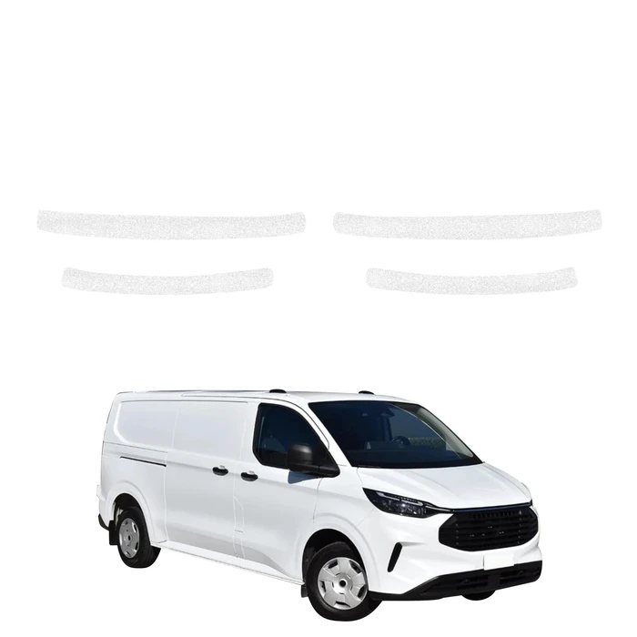 GrizzGlass HeavyDuty White Door Sill Protective Film Ford Custom (2023-2026) [4in1]