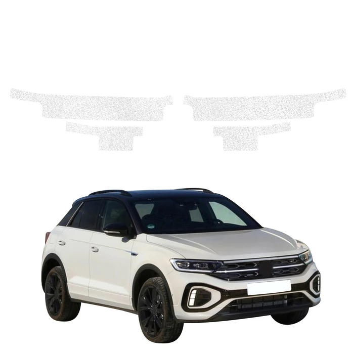 GrizzGlass HeavyDuty White Door Sill Protective Film Volkswagen T-Roc (2021-2025) [4in1]