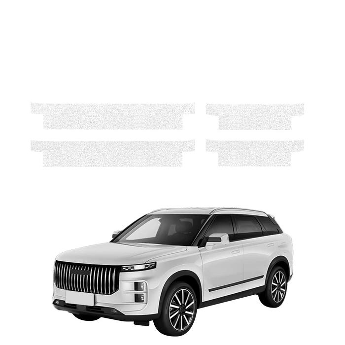 GrizzGlass HeavyDuty White Door Sill Protective Film Jaecoo J7 (2024-2026) [4in1]