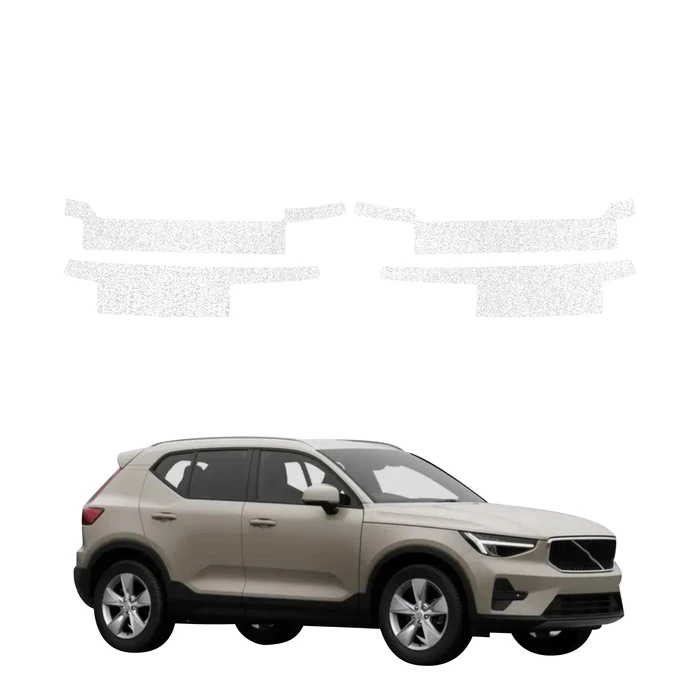 GrizzGlass HeavyDuty White Door Sill Protective Film Volvo XC40 (2022-2026) [4in1]