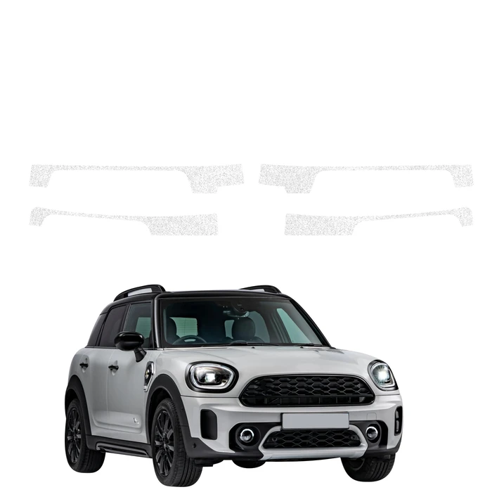 GrizzGlass HeavyDuty White Door Sill Protective Film Mini Countryman (2023-2026) [4in1]
