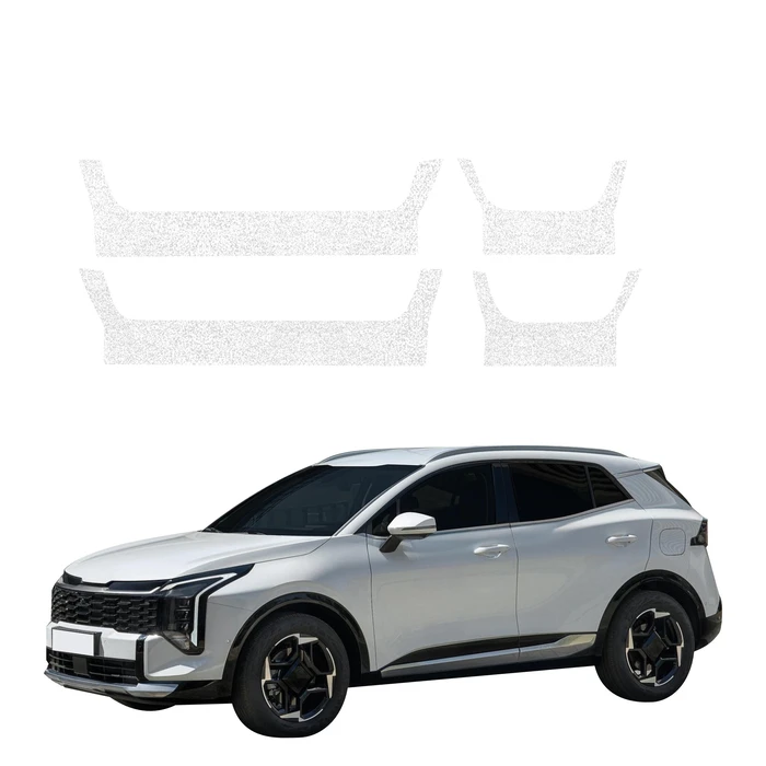 GrizzGlass HeavyDuty White Door Sill Protective Film Kia Sportage 5 Facelift (2025-2026) [4in1]
