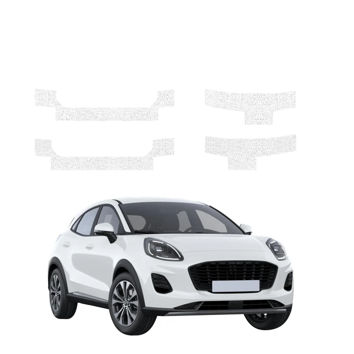 GrizzGlass HeavyDuty White Door Sill Protective Film Ford Puma Facelift (2024-2026) [4in1]