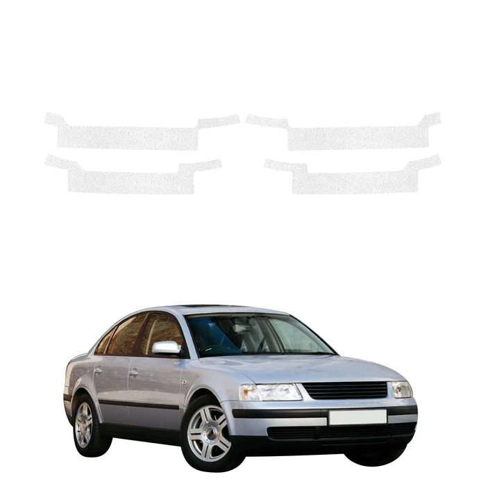 GrizzGlass HeavyDuty White Door Sill Protective Film Volkswagen Passat B5 Sedan (1996-2000) [4in1]