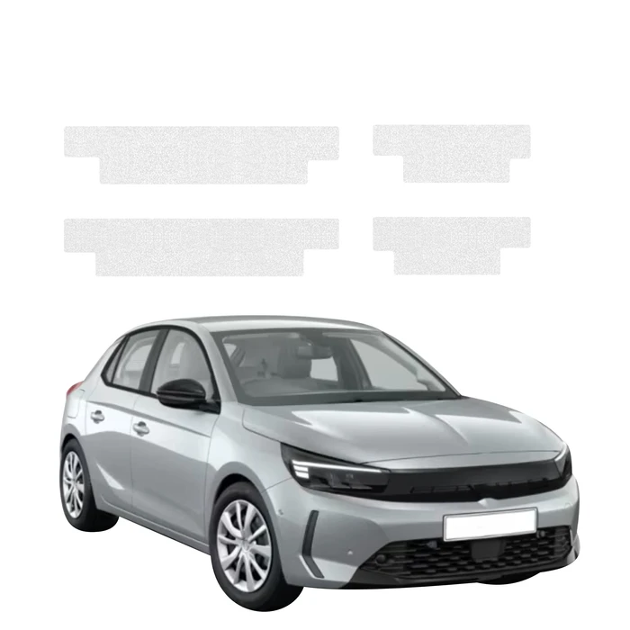 GrizzGlass HeavyDuty White Door Sill Protective Film Opel Corsa (2023-2026) [4in1]