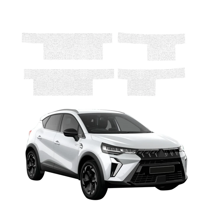GrizzGlass HeavyDuty White Door Sill Protective Film Mitsubishi ASX Facelift (2024-2026) [4in1]