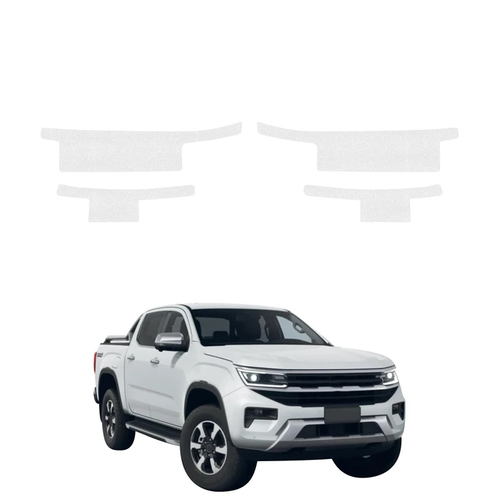 GrizzGlass HeavyDuty Clear Door Sill Protective Film Volkswagen Amarok (2023-2026) [4in1]