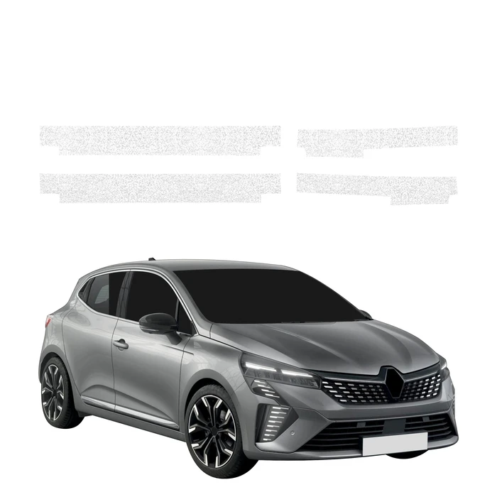 GrizzGlass HeavyDuty White Door Sill Protective Film Renault Clio (2023-2024) [4in1]