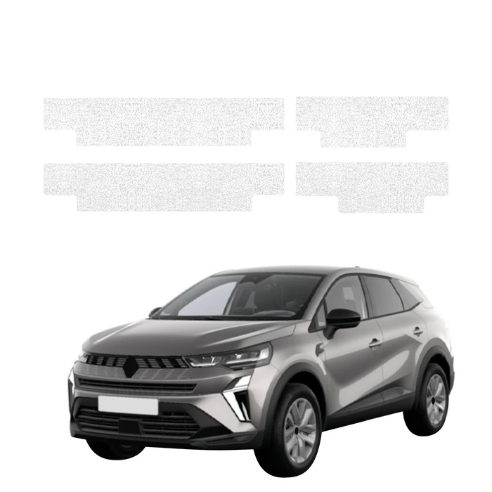 GrizzGlass HeavyDuty White Full Door Sill Protective Film Renault Captur (2024-2026) [4in1]