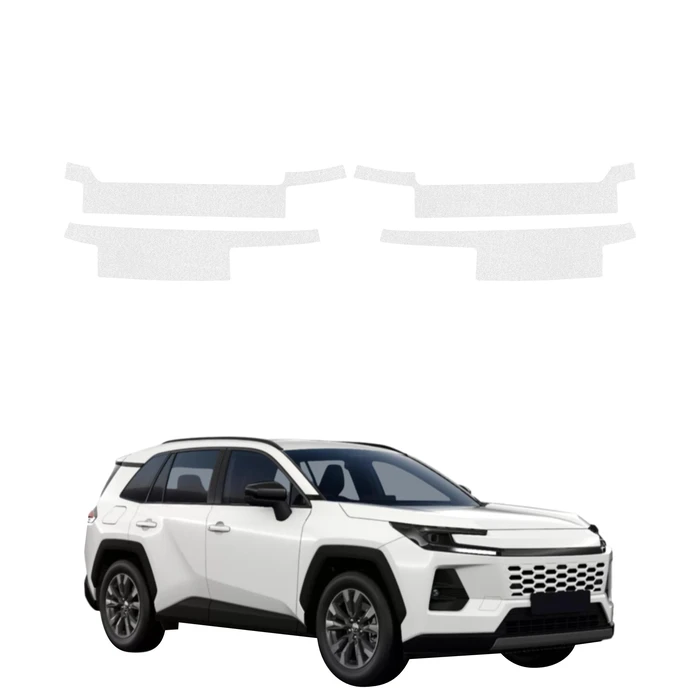 GrizzGlass HeavyDuty White Illuminated Door Sill Protective Film Toyota RAV4 (2026) [4in1]