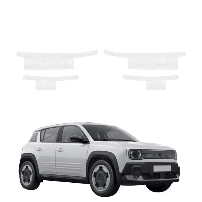 GrizzGlass HeavyDuty White Door Sill Protective Film Renault R4 (2025-2026) [4in1]