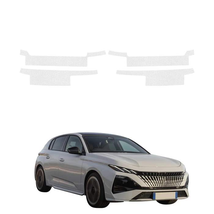 GrizzGlass HeavyDuty White Door Sill Protective Film Peugeot 308 GT Hatchback (2026) [4in1]