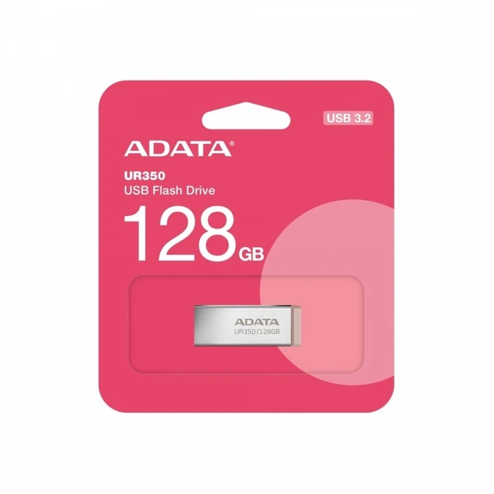 USB Flash 128 GB Adata Pendrive Ur350 Usb3.2 Gen1 Metal Brown