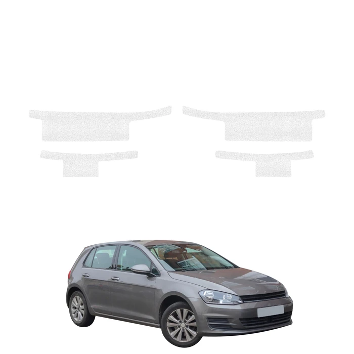 GrizzGlass HeavyDuty White Door Sill Protective Film Volkswagen Golf 7 Hatchback 5D (2012-2020) [4in1]
