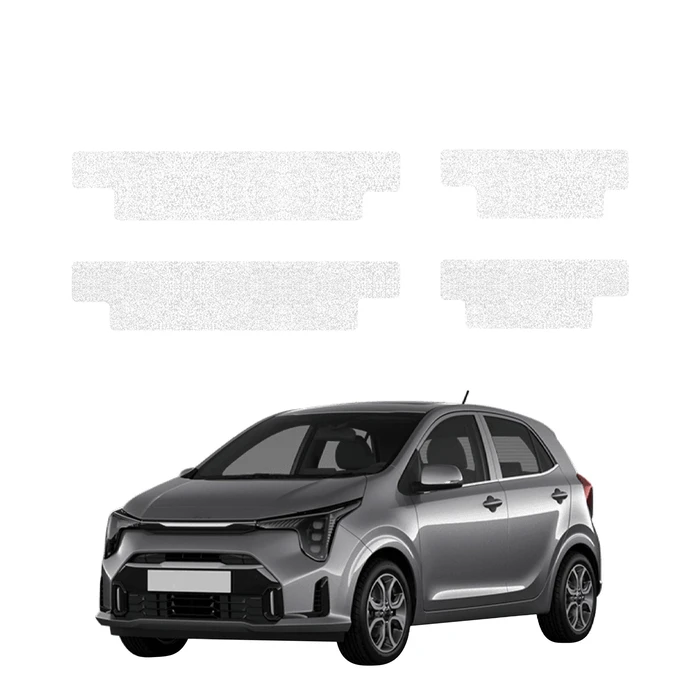 GrizzGlass HeavyDuty White Door Sill Protective Film Kia Picanto (2023-2026) [4in1]
