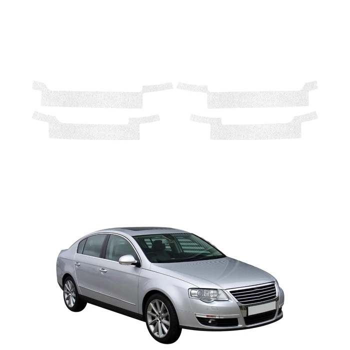 GrizzGlass HeavyDuty White Door Sill Protective Film Volkswagen Passat B6 Sedan (2005-2010) [4in1]