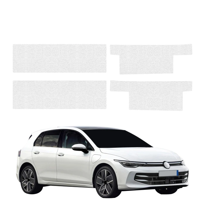 GrizzGlass HeavyDuty White Full Door Sill Protective Film Volkswagen Golf 8 Hatchback (2024-2026) [4in1]