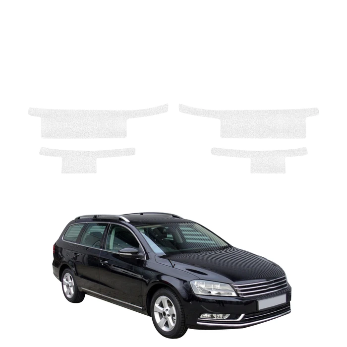 GrizzGlass HeavyDuty White Door Sill Protective Film Volkswagen Passat B7 Variant (2010-2014) [4in1]